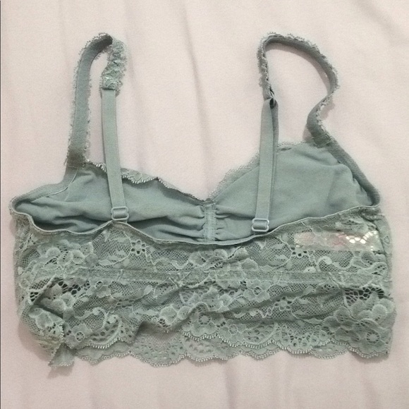 Pink Victoria's Secret grey lace bralette size S/P - Picture 2 of 5